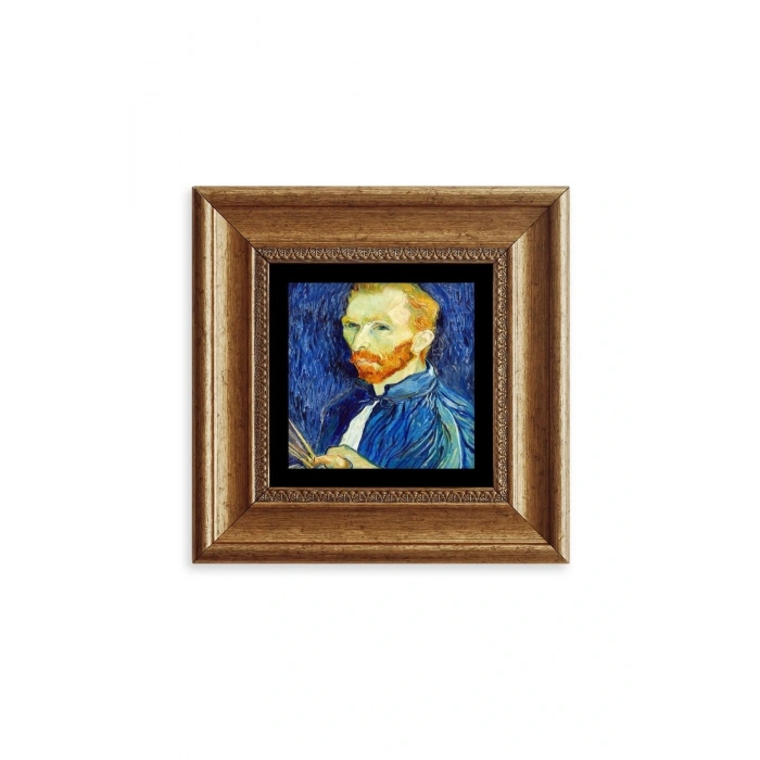 Van Gogh Çerçeveli Taş Tablo 20 cm