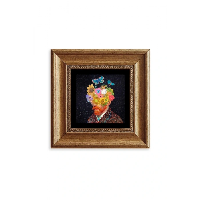Van Gogh Çerçeveli Taş Tablo 20 cm