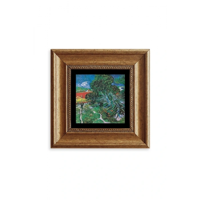 Van Gogh Çerçeveli Taş Tablo 20 cm
