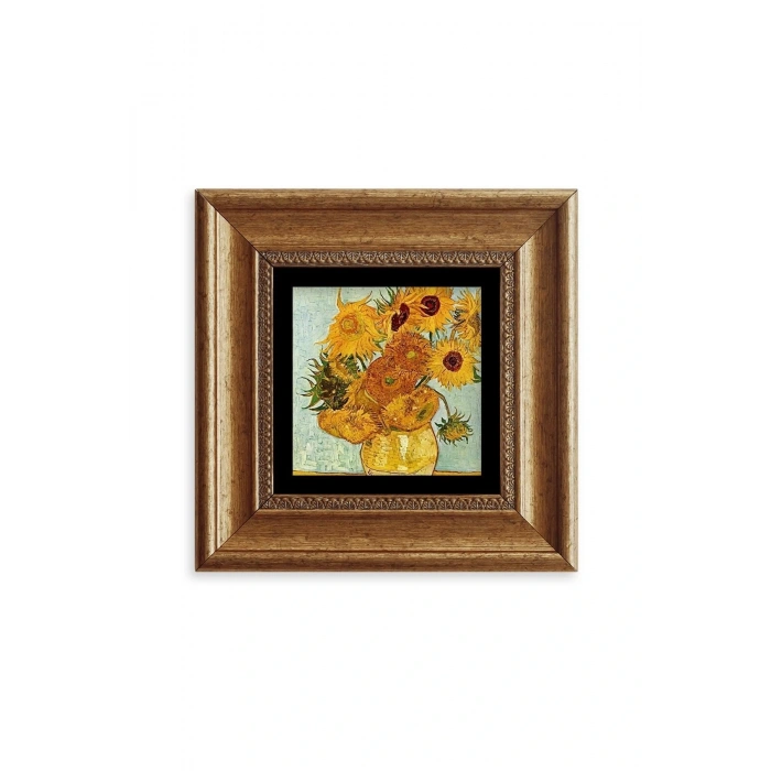 Van Gogh Çerçeveli Taş Tablo 20 cm