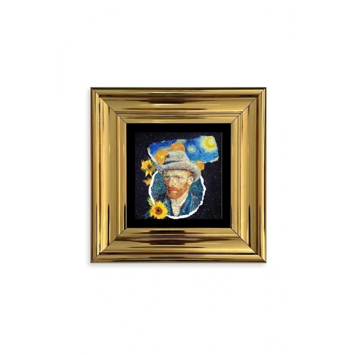 Van Gogh Çerçeveli Taş Tablo 20 cm