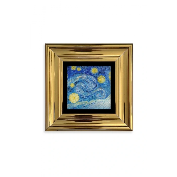 Van Gogh Çerçeveli Taş Tablo 20 cm