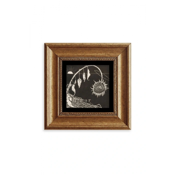 Van Gogh Çerçeveli Taş Tablo 20 cm