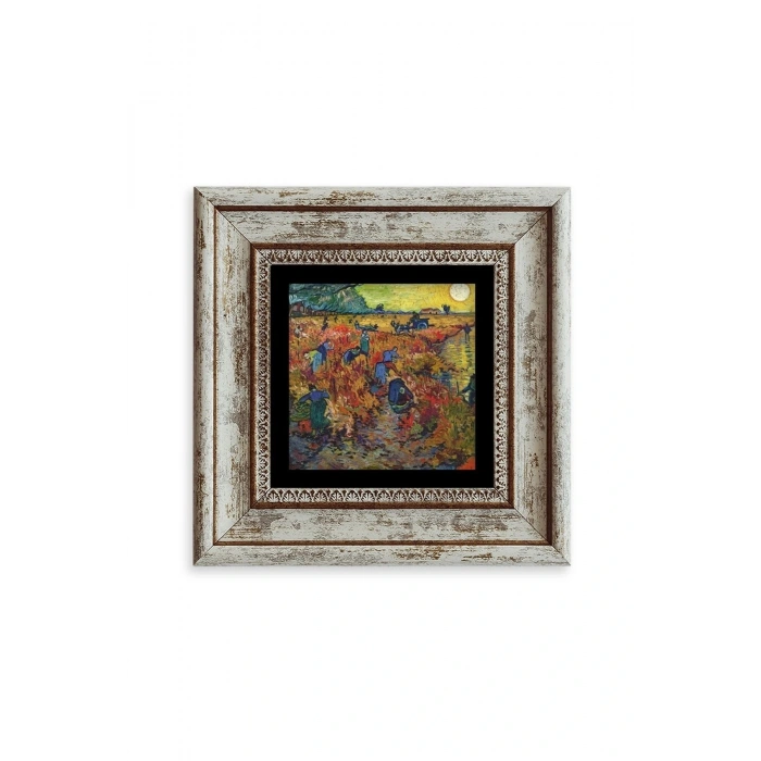 Van Gogh Çerçeveli Taş Tablo 20 cm