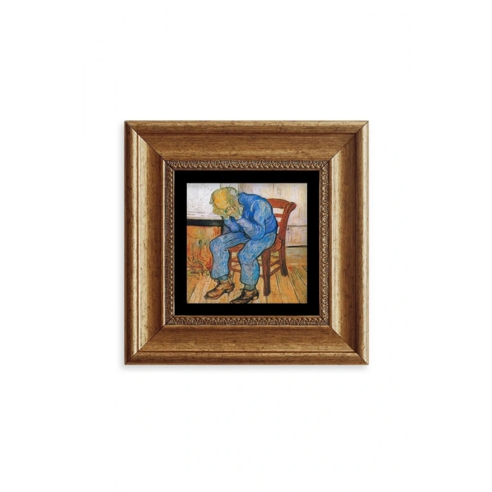 Van Gogh Çerçeveli Taş Tablo 20 cm