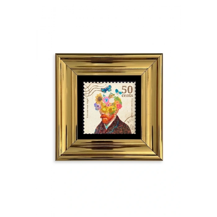 Van Gogh Çerçeveli Taş Tablo 20 cm