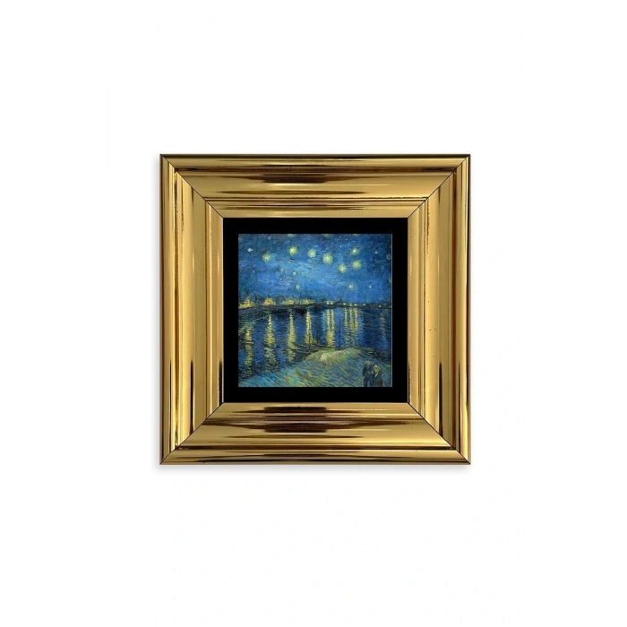 Van Gogh Çerçeveli Taş Tablo 20 cm
