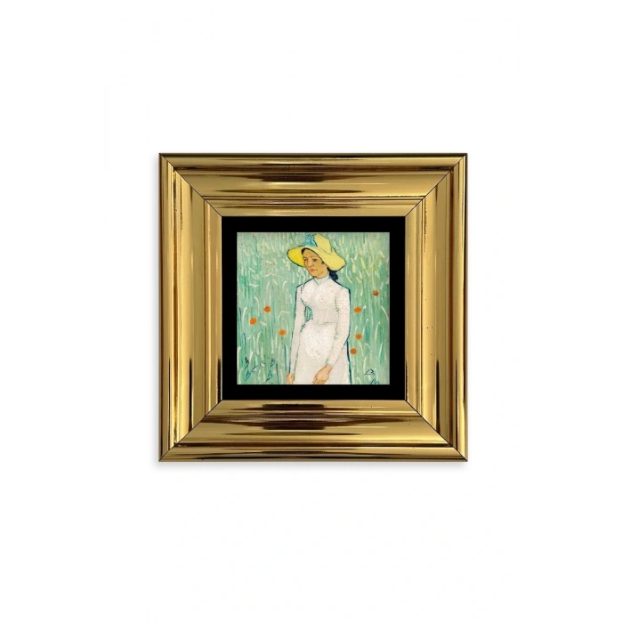Van Gogh Çerçeveli Taş Tablo 20 cm