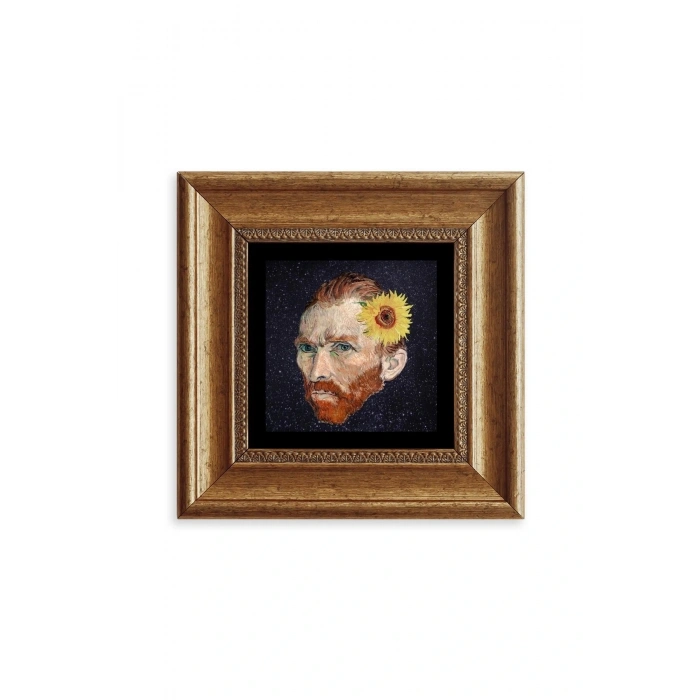Van Gogh Çerçeveli Taş Tablo 20 cm