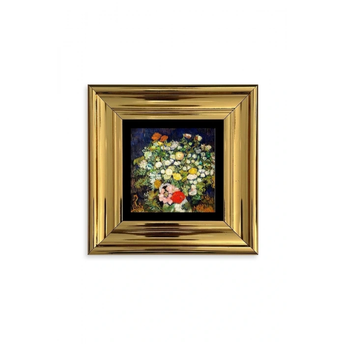 Van Gogh Çerçeveli Taş Tablo 20 cm