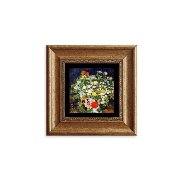 Van Gogh Çerçeveli Taş Tablo 20 cm