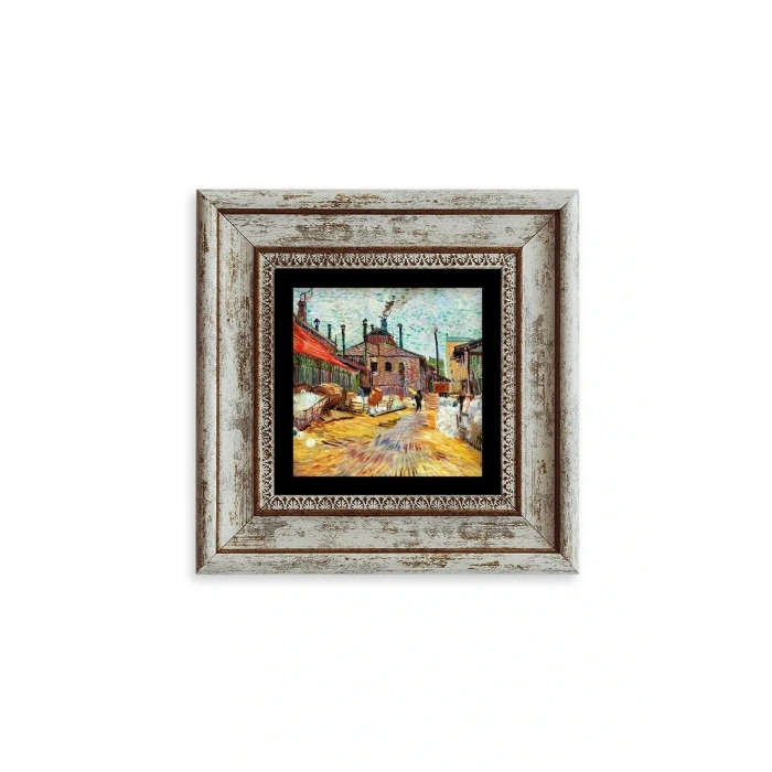 Van Gogh Çerçeveli Taş Tablo 20 cm