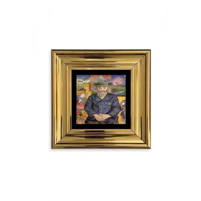 Van Gogh Çerçeveli Taş Tablo 20 cm