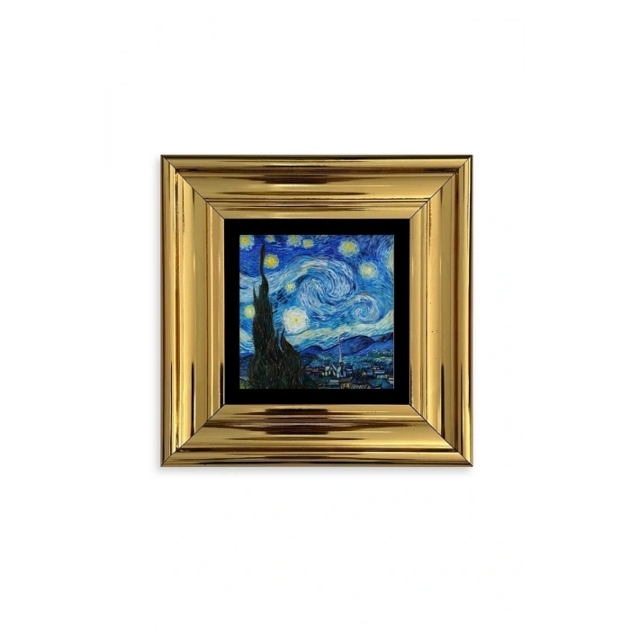 Van Gogh Çerçeveli Taş Tablo 20 cm