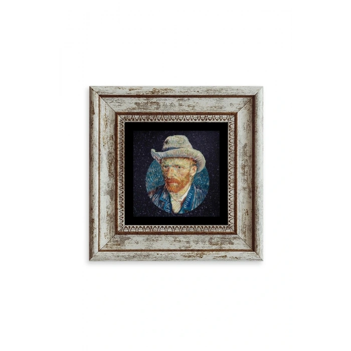 Van Gogh Çerçeveli Taş Tablo 20 cm
