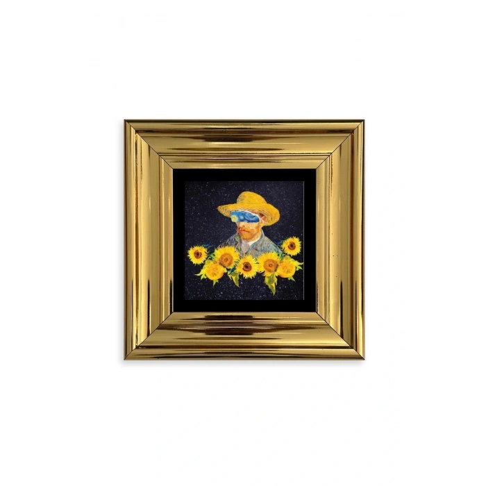 Van Gogh Çerçeveli Taş Tablo 20 cm