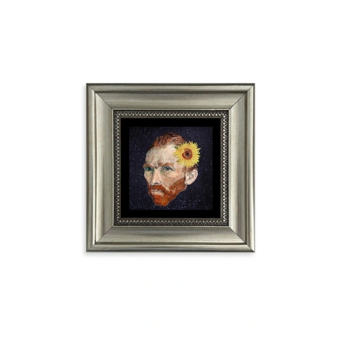 Van Gogh Çerçeveli Taş Tablo 20 cm