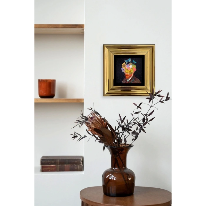 Van Gogh Çerçeveli Taş Tablo 20 cm