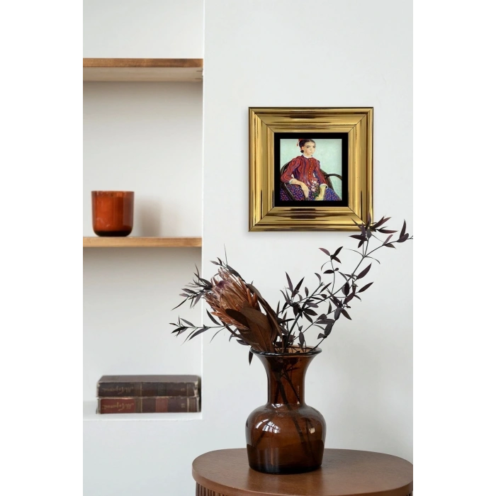 Van Gogh Çerçeveli Taş Tablo 20 cm