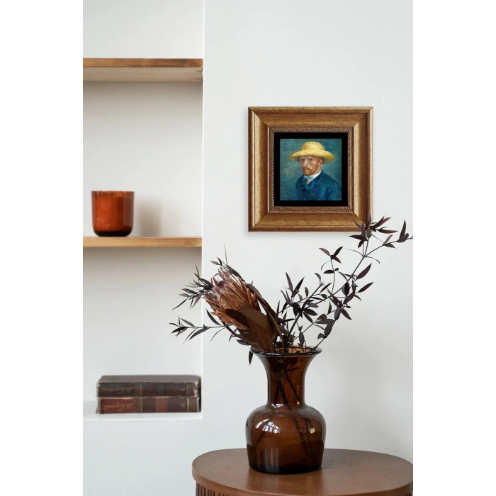 Van Gogh Çerçeveli Taş Tablo 20 cm