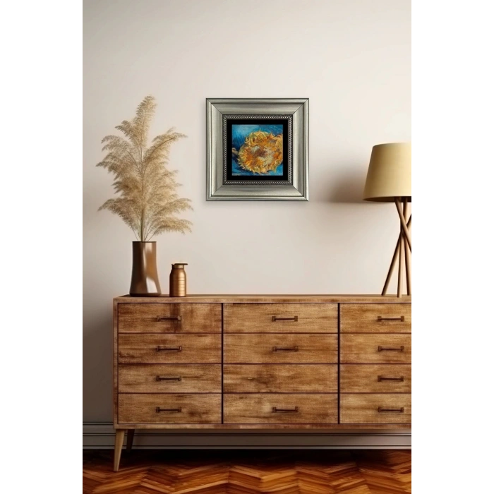 Van Gogh Çerçeveli Taş Tablo 20 cm