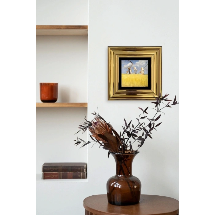 Van Gogh Çerçeveli Taş Tablo 20 cm