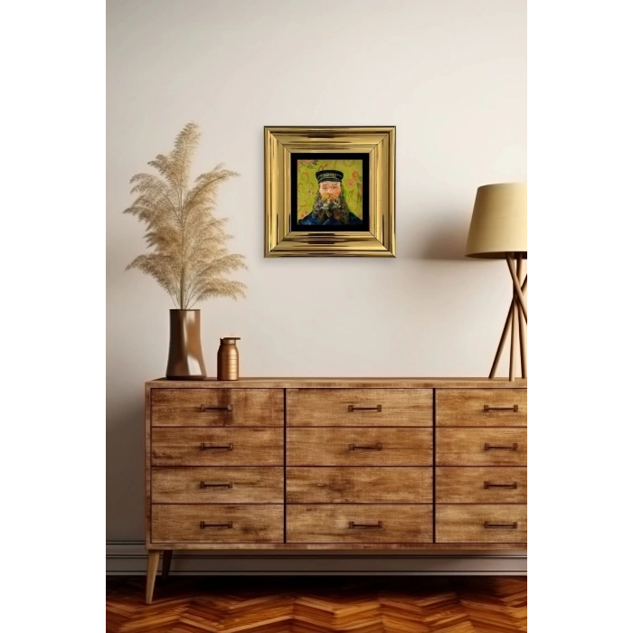 Van Gogh Çerçeveli Taş Tablo 20 cm