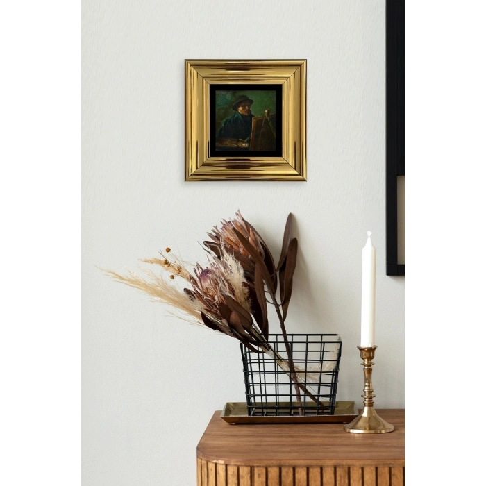 Van Gogh Çerçeveli Taş Tablo 20 cm
