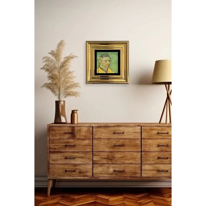 Van Gogh Çerçeveli Taş Tablo 20 cm