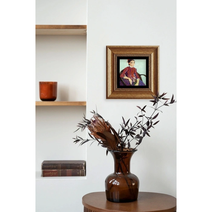 Van Gogh Çerçeveli Taş Tablo 20 cm