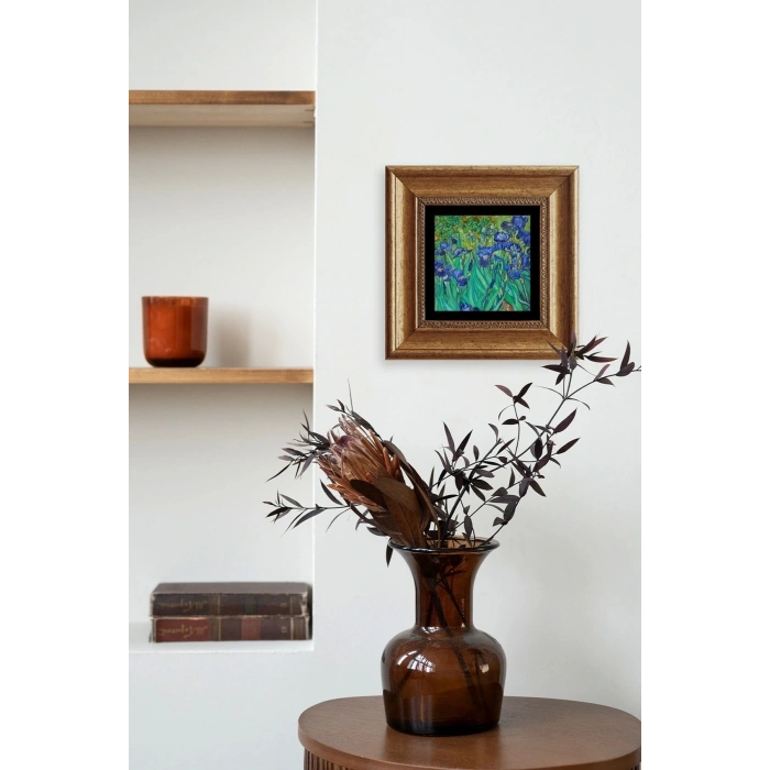 Van Gogh Çerçeveli Taş Tablo 20 cm