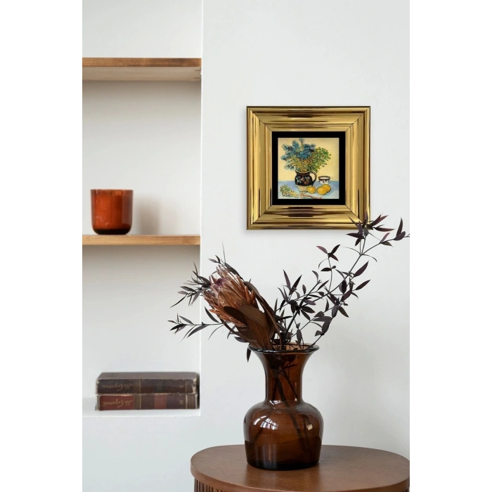 Van Gogh Çerçeveli Taş Tablo 20 cm