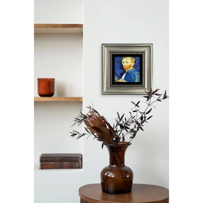 Van Gogh Çerçeveli Taş Tablo 20 cm