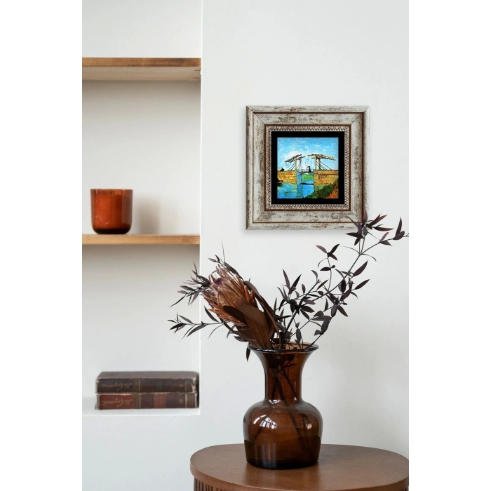 Van Gogh Çerçeveli Taş Tablo 20 cm