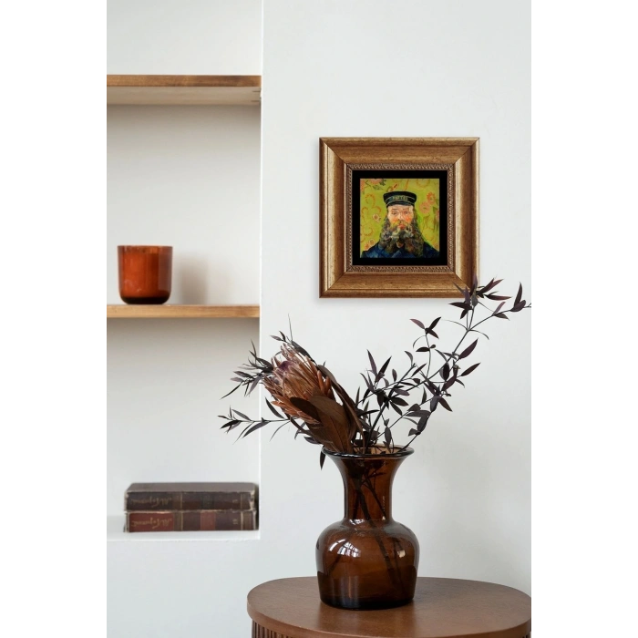 Van Gogh Çerçeveli Taş Tablo 20 cm