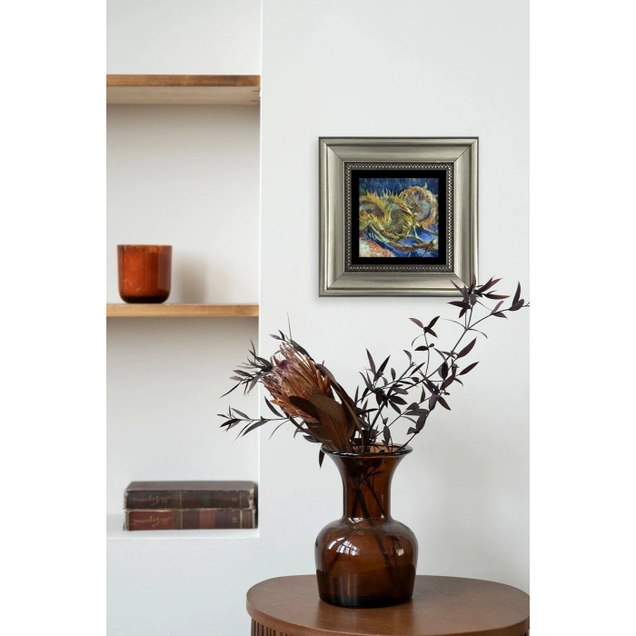 Van Gogh Çerçeveli Taş Tablo 20 cm