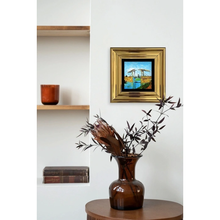 Van Gogh Çerçeveli Taş Tablo 20 cm