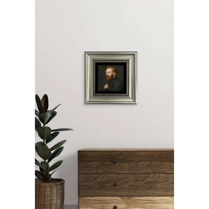 Van Gogh Çerçeveli Taş Tablo 20 cm