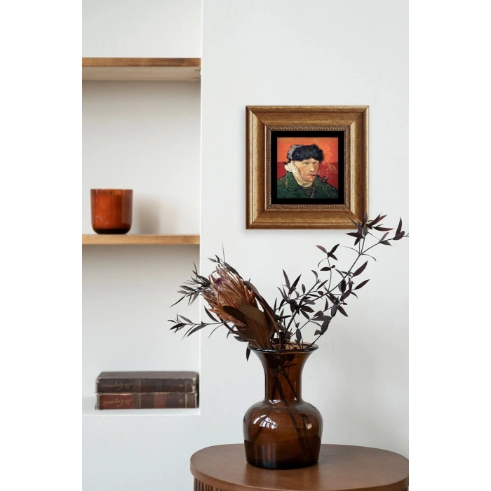 Van Gogh Çerçeveli Taş Tablo 20 cm