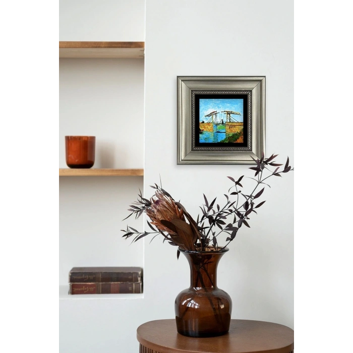 Van Gogh Çerçeveli Taş Tablo 20 cm