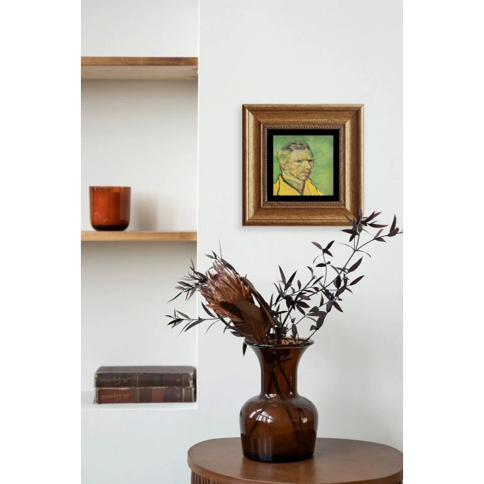 Van Gogh Çerçeveli Taş Tablo 20 cm