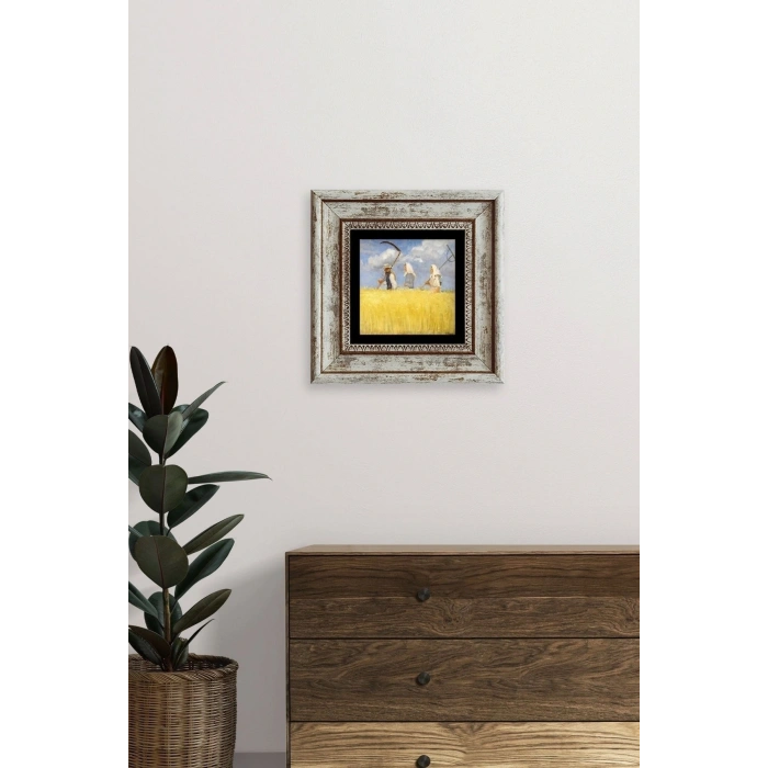 Van Gogh Çerçeveli Taş Tablo 20 cm