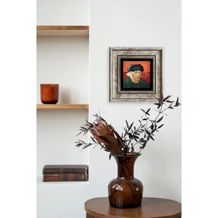 Van Gogh Çerçeveli Taş Tablo 20 cm