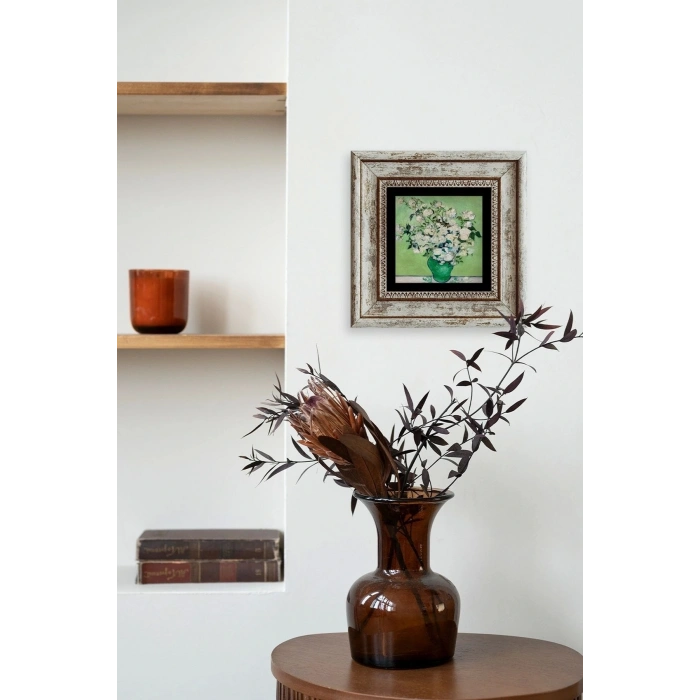 Van Gogh Çerçeveli Taş Tablo 20 cm