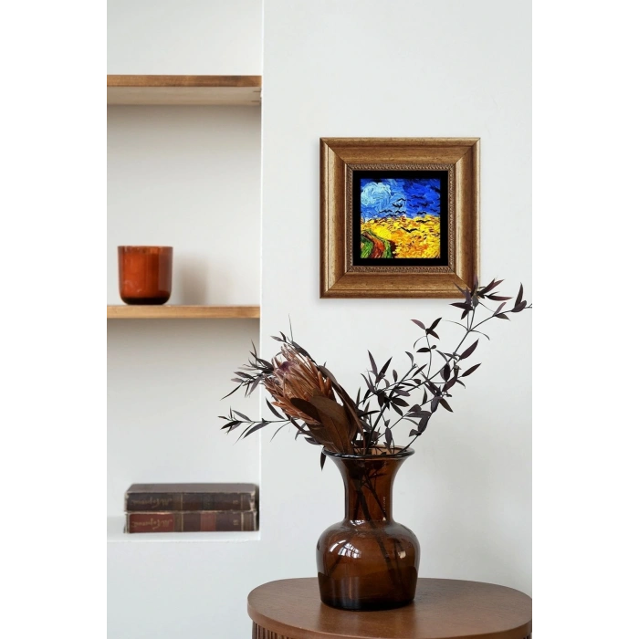 Van Gogh Çerçeveli Taş Tablo 20 cm