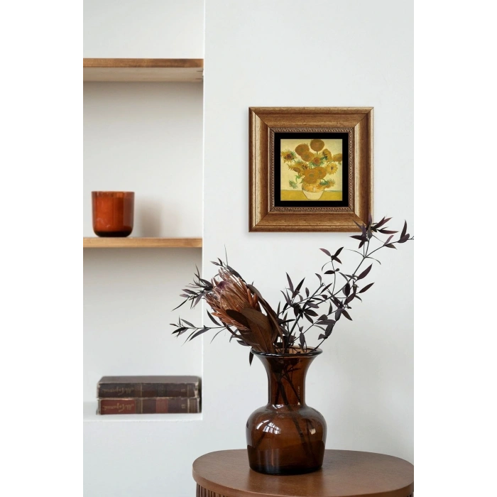 Van Gogh Çerçeveli Taş Tablo 20 cm