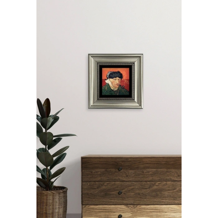 Van Gogh Çerçeveli Taş Tablo 20 cm