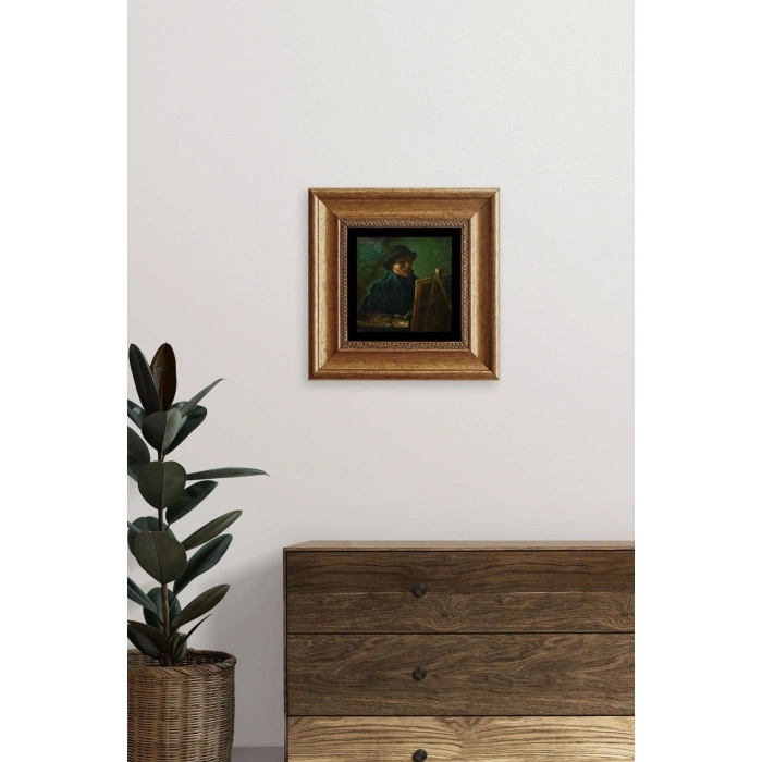 Van Gogh Çerçeveli Taş Tablo 20 cm