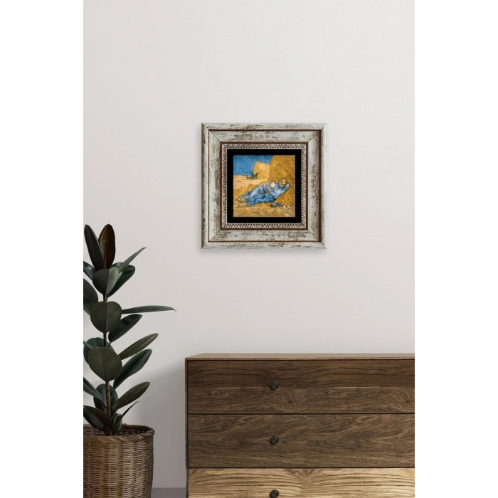 Van Gogh Çerçeveli Taş Tablo 20 cm