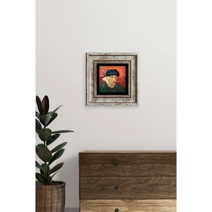 Van Gogh Çerçeveli Taş Tablo 20 cm